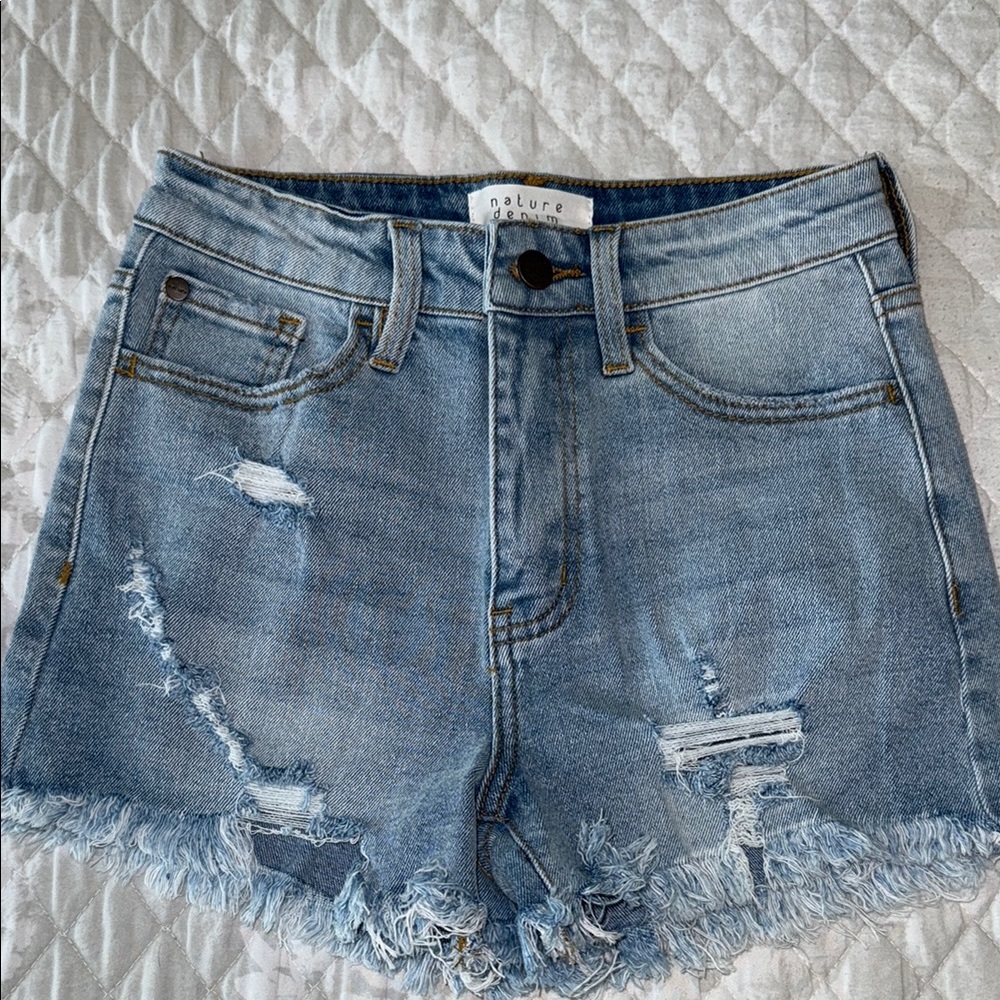 Denim shorts